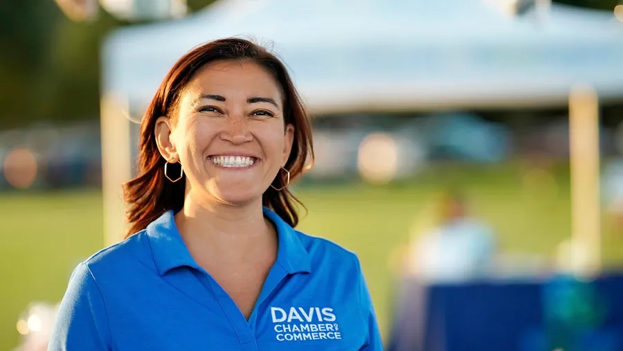 A Chamber member at the annual golf tournament