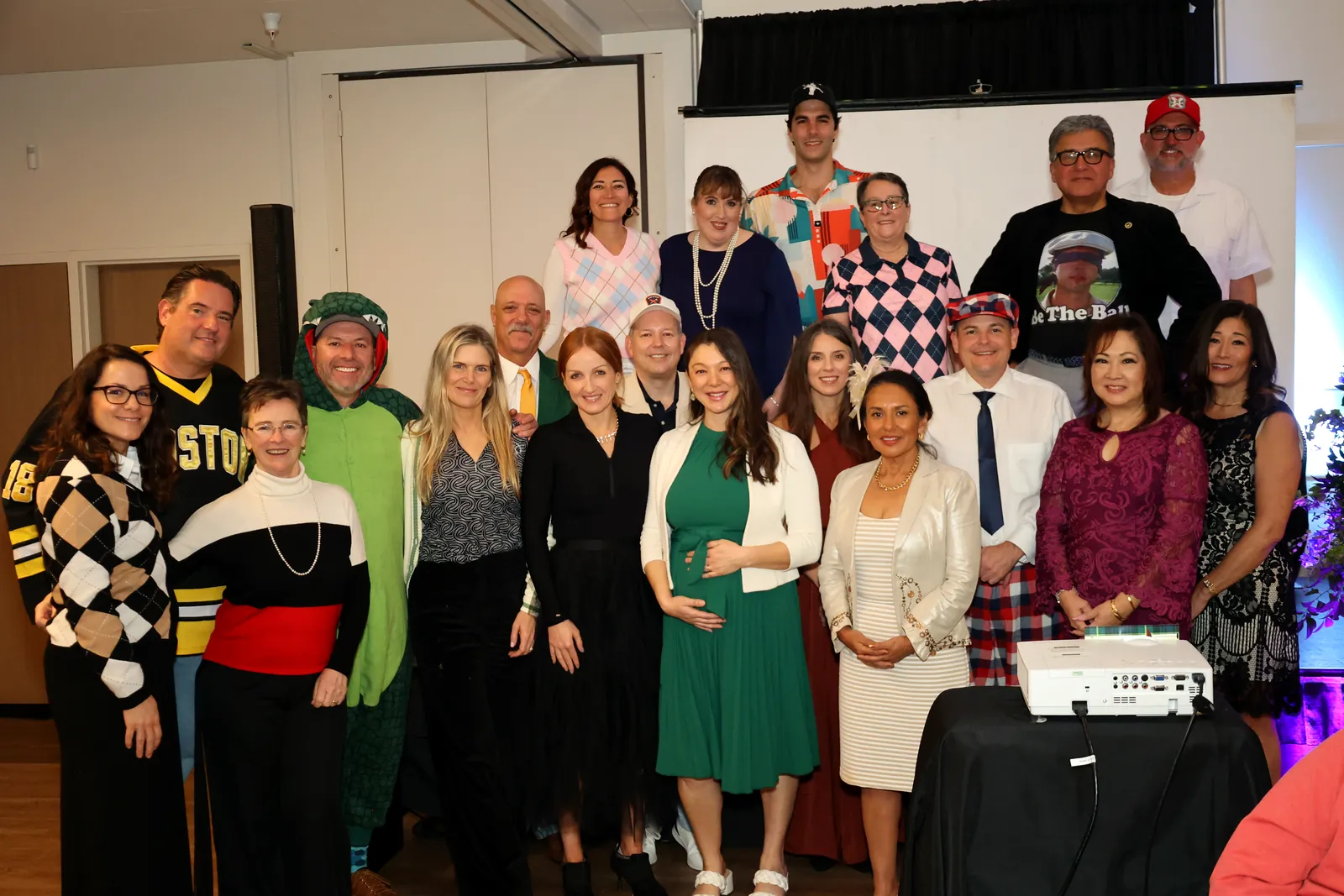 Chamber members and guests pose together at the installation gala